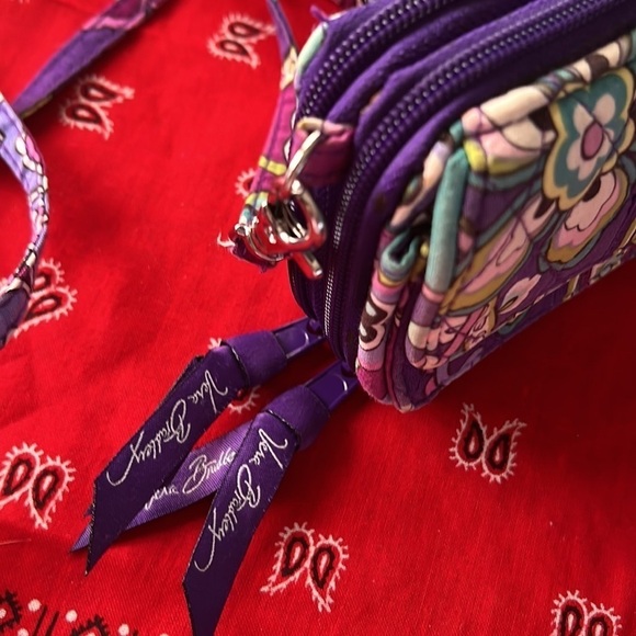 Vera Bradley Cross Body Wallet, Adj Strap, Length 6”, Vertical 4”, Width 1” - Picture 6 of 10